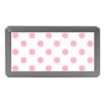 Polka Dots - Light Pink on White Memory Card Reader (Mini)
