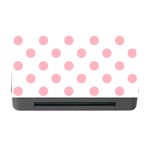 Polka Dots - Light Pink on White Memory Card Reader with CF