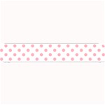Polka Dots - Light Pink on White Small Bar Mat