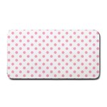 Polka Dots - Light Pink on White Medium Bar Mat