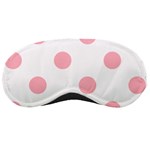 Polka Dots - Light Pink on White Sleeping Mask