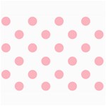Polka Dots - Light Pink on White 5  x 7  Photo Cards