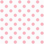 Polka Dots - Light Pink on White ScrapBook Page 8  x 8 
