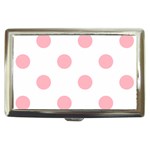 Polka Dots - Light Pink on White Cigarette Money Case