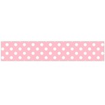 Polka Dots - White on Pink Flano Scarf (Large)