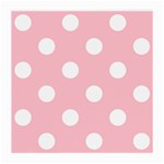 Polka Dots - White on Pink Medium Glasses Cloth