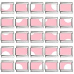Polka Dots - White on Pink 9mm Italian Charm (25 pack)