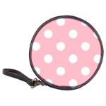 Polka Dots - White on Pink Classic 20-CD Wallet