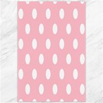 Polka Dots - White on Pink Canvas 20  x 30 