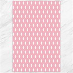 Polka Dots - White on Pink Canvas 24  x 36 