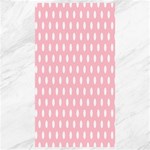 Polka Dots - White on Pink Canvas 40  x 72 