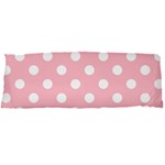 Polka Dots - White on Pink Body Pillow Case Dakimakura (Two Sides)