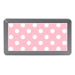 Polka Dots - White on Pink Memory Card Reader (Mini)
