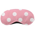 Polka Dots - White on Pink Sleeping Mask