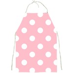 Polka Dots - White on Pink Full Print Apron