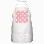 Polka Dots - White on Pink BBQ Apron