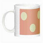 Polka Dots - White on Pink Night Luminous Mug
