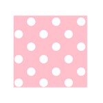 Polka Dots - White on Pink Greeting Card 5  x 7 