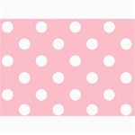Polka Dots - White on Pink 5  x 7  Photo Cards