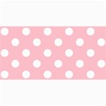 Polka Dots - White on Pink 4  x 8  Photo Cards