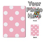 Polka Dots - White on Pink Multi-purpose Cards (Rectangle)