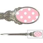 Polka Dots - White on Pink Letter Opener