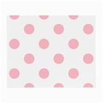 Polka Dots - Pink on White Small Glasses Cloth