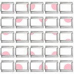 Polka Dots - Pink on White 9mm Italian Charm (25 pack)