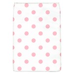 Polka Dots - Pink on White Removable Flap Cover (L)
