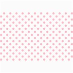 Polka Dots - Pink on White Collage 12  x 18 