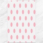 Polka Dots - Pink on White Canvas 12  x 18 