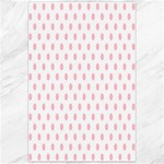 Polka Dots - Pink on White Canvas 24  x 36 