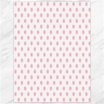 Polka Dots - Pink on White Canvas 36  x 48 