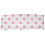Polka Dots - Pink on White Body Pillow Case Dakimakura (Two Sides)