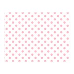 Polka Dots - Pink on White Double Sided Flano Blanket (Mini)