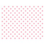 Polka Dots - Pink on White Double Sided Flano Blanket (Medium)