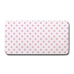 Polka Dots - Pink on White Medium Bar Mat