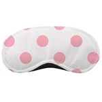 Polka Dots - Pink on White Sleeping Mask
