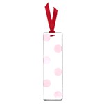 Polka Dots - Pink on White Small Book Mark