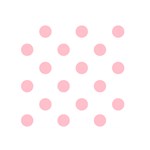 Polka Dots - Pink on White Greeting Card 5  x 7 