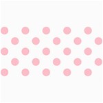 Polka Dots - Pink on White 4  x 8  Photo Cards
