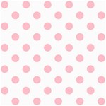 Polka Dots - Pink on White ScrapBook Page 8  x 8 