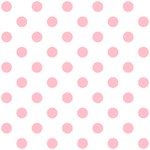 Polka Dots - Pink on White ScrapBook Page 12  x 12 