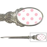 Polka Dots - Pink on White Letter Opener