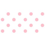 Polka Dots - Pink on White YOU ARE INVITED 3D Greeting Card (8x4)
