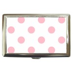 Polka Dots - Pink on White Cigarette Money Case
