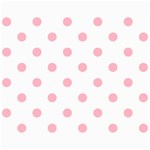 Polka Dots - Cherry Blossom Pink on White Collage 8  x 10 