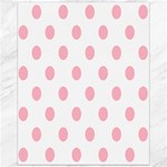 Polka Dots - Cherry Blossom Pink on White Canvas 16  x 20 