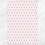 Polka Dots - Cherry Blossom Pink on White Canvas 24  x 36 
