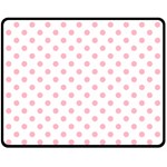 Polka Dots - Cherry Blossom Pink on White Fleece Blanket (Medium) (One Side)